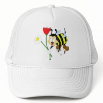 Worker Bee and Flower Cap Mesh Hats