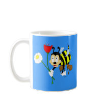 Worker Bee and Flower Mug