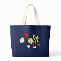Worker Bee and Flower Tote Bag