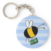 worker bee - banker keychain