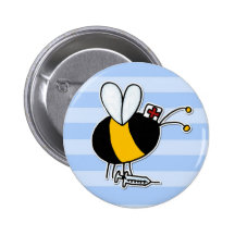 worker bee - nurse buttons