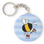 worker bee - painter keychains