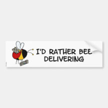 worker bee - paperboy bumper sticker