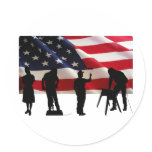 WORKERS ROUND STICKER