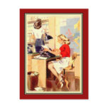Working Girl Post Card