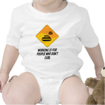 Working Is For People Who Don't Curl Baby Bodysuits