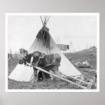 Working Moose Teepee 1916 Posters
