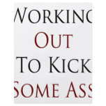 Working Out To Kick Some Ass flyers