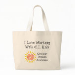 Working with CI kids tote bags