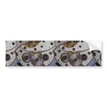 Works of a pocket watch texture bumper stickers