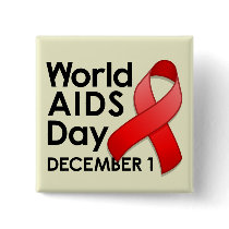World AIDS Day Square Button