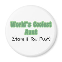 World's Coolest Aunt Magnet