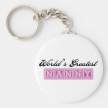 World's Greatest Nanny Key Chains