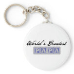World's Greatest Papa keychains