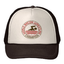 World Bacon Wrestling Champion Mesh Hats