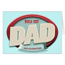 world best dad greeting cards