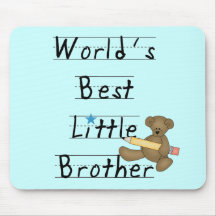 World Best Little Brother Tshirts and Gifts Mousepad