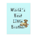 World Best Little Brother Tshirts and Gifts Post Cards