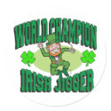World Champion Irish Jigger Gift stickers