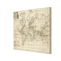 World Chart Canvas Print