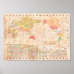 World Country Code Map_Artistic Series Poster