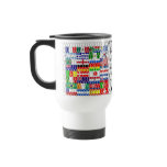 World Cup 2010 Flags Balls Travel Mug