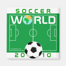 World Cup 2010 Soccer Field Magnet