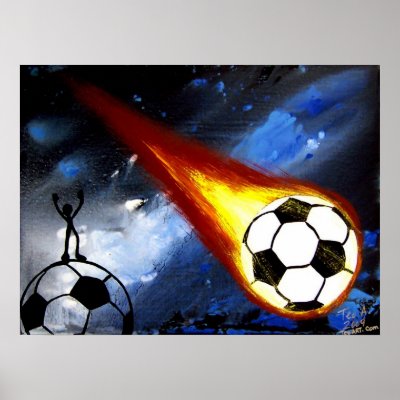 WORLD CUP SOCCER ART PRINT by Teofaith