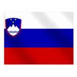 World Cup Soccer Brazil 2014 Slovenia flag ball Post Card