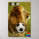 World Cup Soccer Posters - South African Lion posters