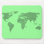 world earth pattern mouse pads