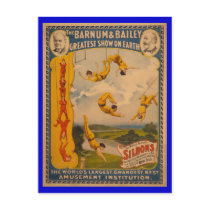 World Famous Silbons Barnum & Bailey Circus Poster