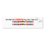 World Fiesta Flags bumper stickers
