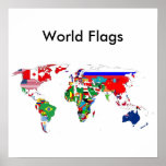 World Flags Poster posters