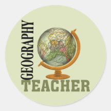 World Globe Geography Teacher Sticker