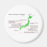World Heritage in JAPAN Fridge Magnet