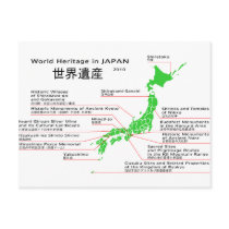 World Heritage in JAPAN Postcard