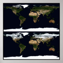 World in January & July 52x52 (72x72)