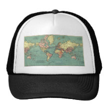 World map 1919 hat