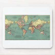 World map 1919 mouse pads