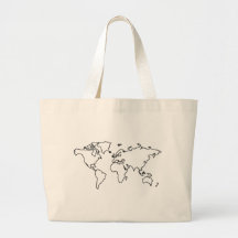 World map bags