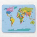 World Map Bright mousepads
