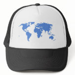 World Map Mesh Hat