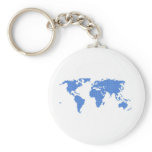 World Map Key Chains