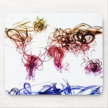 World Map Light Writing Mouse Mats