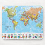 World Map  Mousepad / Mousemat