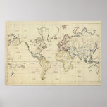 World map print