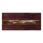 World Map Rack Card
