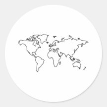 World map stickers