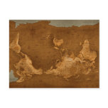 World Map - Upside Down postcards
